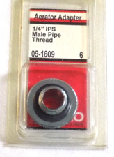 Lasco 09-1609 Aerator Adapter 1/4" I.P.S Male Pipe Thread X 55/64-27 Male