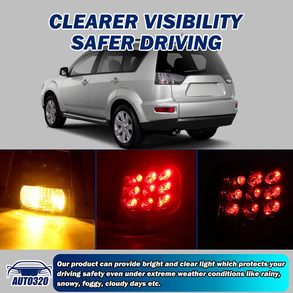 Luz trasera del lado del conductor para Mitsubishi Outlander EX 2007-13 lámpara de freno trasera Foto 3 de 4