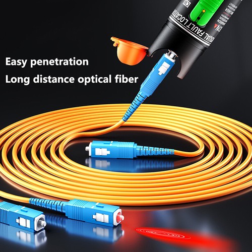 Visual Fault Locator 5MW-100MW Optical Fiber Test Tool Fiber Optic Cable Tes-qe - Zdjęcie 9 z 22