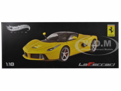FERRARI LAFERRARI F70 HYBRID YELLOW 1/18 DIECAST MODEL CAR BY HOT