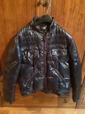 Giubbotto Piumino Bomber da Uomo TRUSSARDI JEANS in Nylon TG 52 Nero Nuovo 