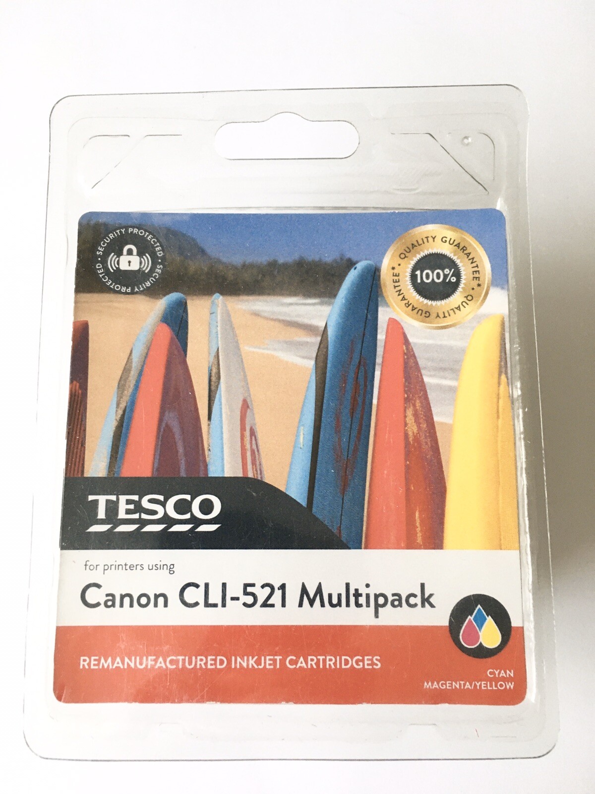 TESCO CANON CLI521 CYAN MAGENTA YELLOW MULTIPACK COMPATIBLE INK