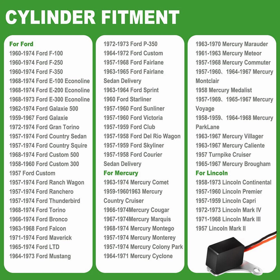 Комплект для электронного преобразования точек зажигания воспламенителя для Ford V8 1281 - Изображение 3 из 4