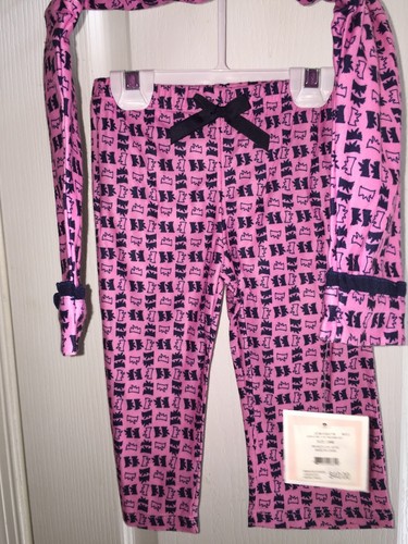 NWT Juicy Couture Toddler Baby Girls Sleep Flannel Ruffle Pajama Pajamas 2pc SET - Picture 7 of 11