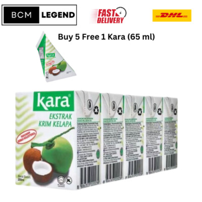 Kara Coconut Milk Cream, (BUY 5 FREE 1 65 ml) Food Cooking Flavour (Yummy taste)