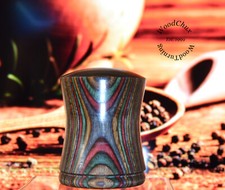 Salt Shaker For Pepper Mill Colorgrain Wood Wooden Handmade SEE VIDEO 571