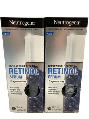 neutrogena rapid wrinkle repair retinol serum fragrance free 60 total capsules