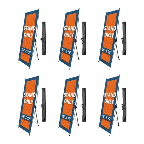 Adjustable Heavy Duty X Banner Stand - Portable Aluminum Holder with Travel Bag - Picture 25 of 44