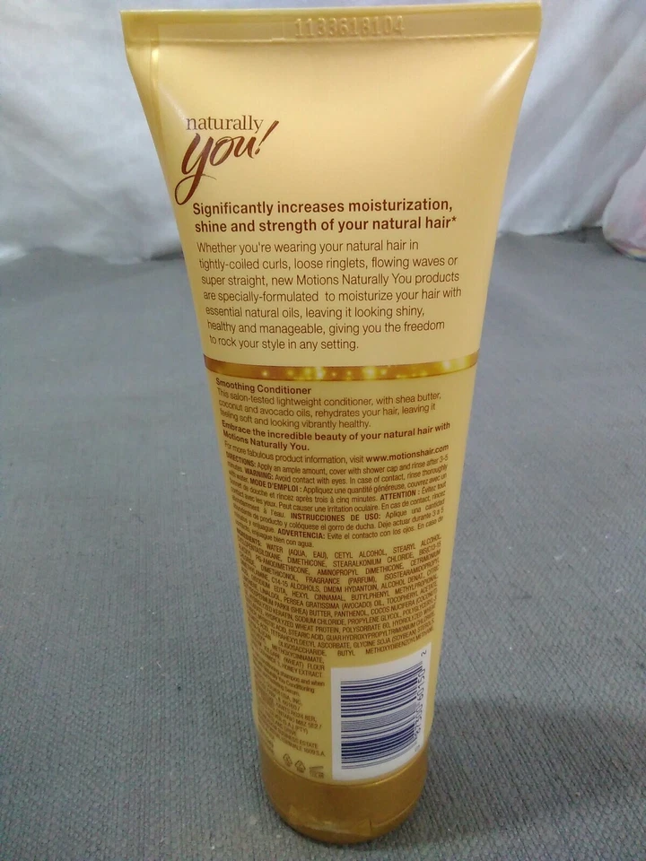 Acondicionador suavizante Motions Natural Textures manteca de karité coco aguacate 8 oz Foto 3 de 4