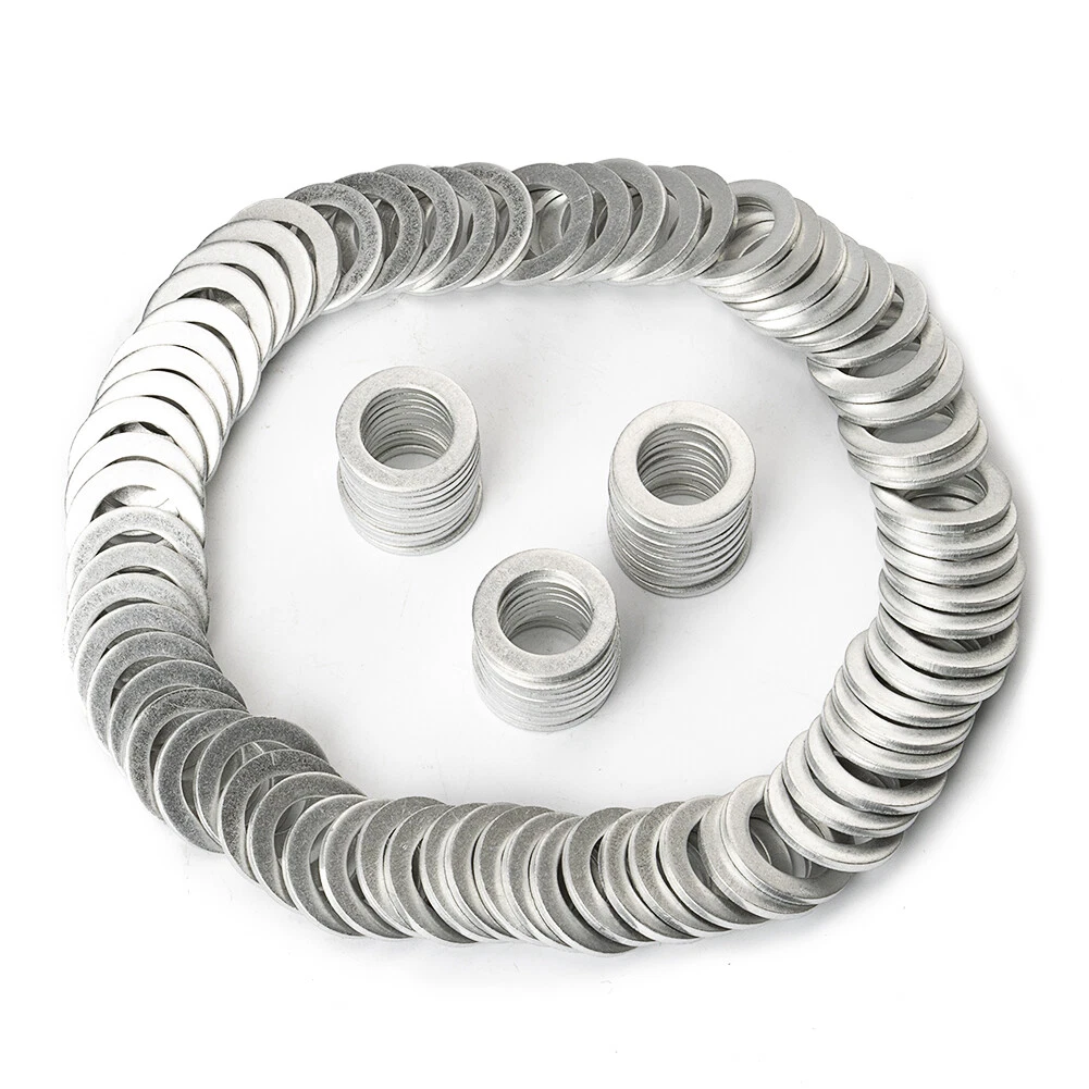 Junta De Tapón De Drenaje De Aceite De 14 Mm, Anillo De Sellado De Aluminio Impermeable Para Motor 94109 14000 100 Unidades 87903707