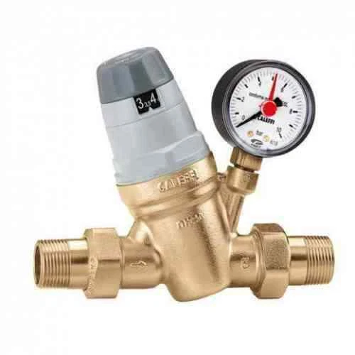 Regolatore Di Pressione Acqua 1'' DN32 Con Manometro E Filtro A Setaccio – Ottone Antideflagrante Per Impianti Domestici E Industriali