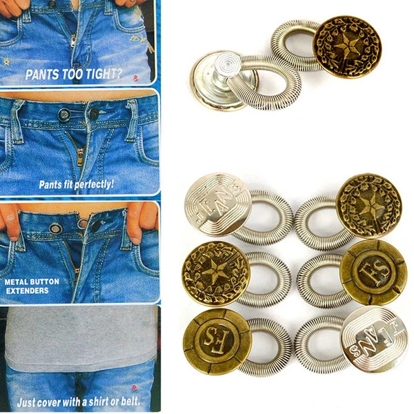 5/10 Pezzi Bottoni Per Jeans 17 Mm Bottoni Di Ricambio Per Cucire - Foto 5