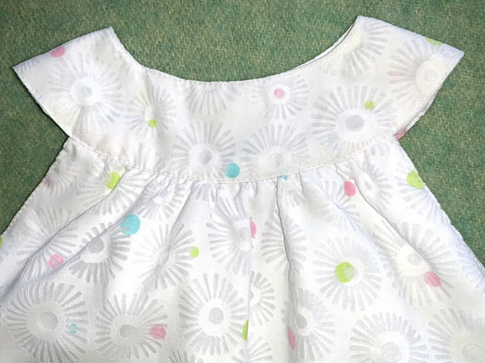 Vestido Mulberribush 12 Meses 12M Bebé Niña - Estampado Floral Pájaro Rosa Azul Verde Foto 2 de 4