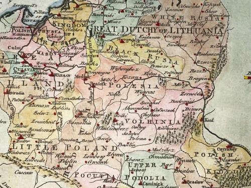 POLAND LITHUANIA 1794 Andrew BELL 18TH CENTURY ANTIQUE ENGRAVED MAP - Picture 4 of 7
