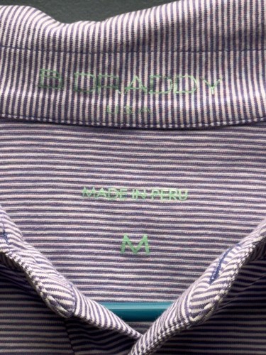 B. Draddy & Ralph Lauren RLX Sport Blue Purple Striped Golf Polo TPC Scottsdale - Picture 10 of 12