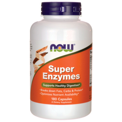 Now Foods Super Enzyme 180 Kapseln für eine gesunde Verdauung USA