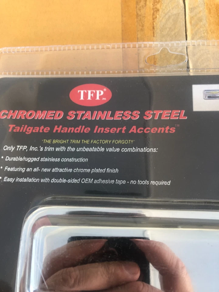 TFP #415- Cubiertas manija portón trasero acero inoxidable pulido compatible Foto 3 de 4