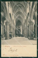 Bologna City Church San Petronio Interior Postcard MX4482