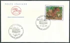 1999 ITALY FDC HORSE ANTONIO LIGABUE NO ARRIVAL STAMP - CG