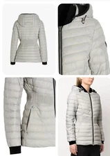 New Moose Knuckle women vanilla sky gray jacket