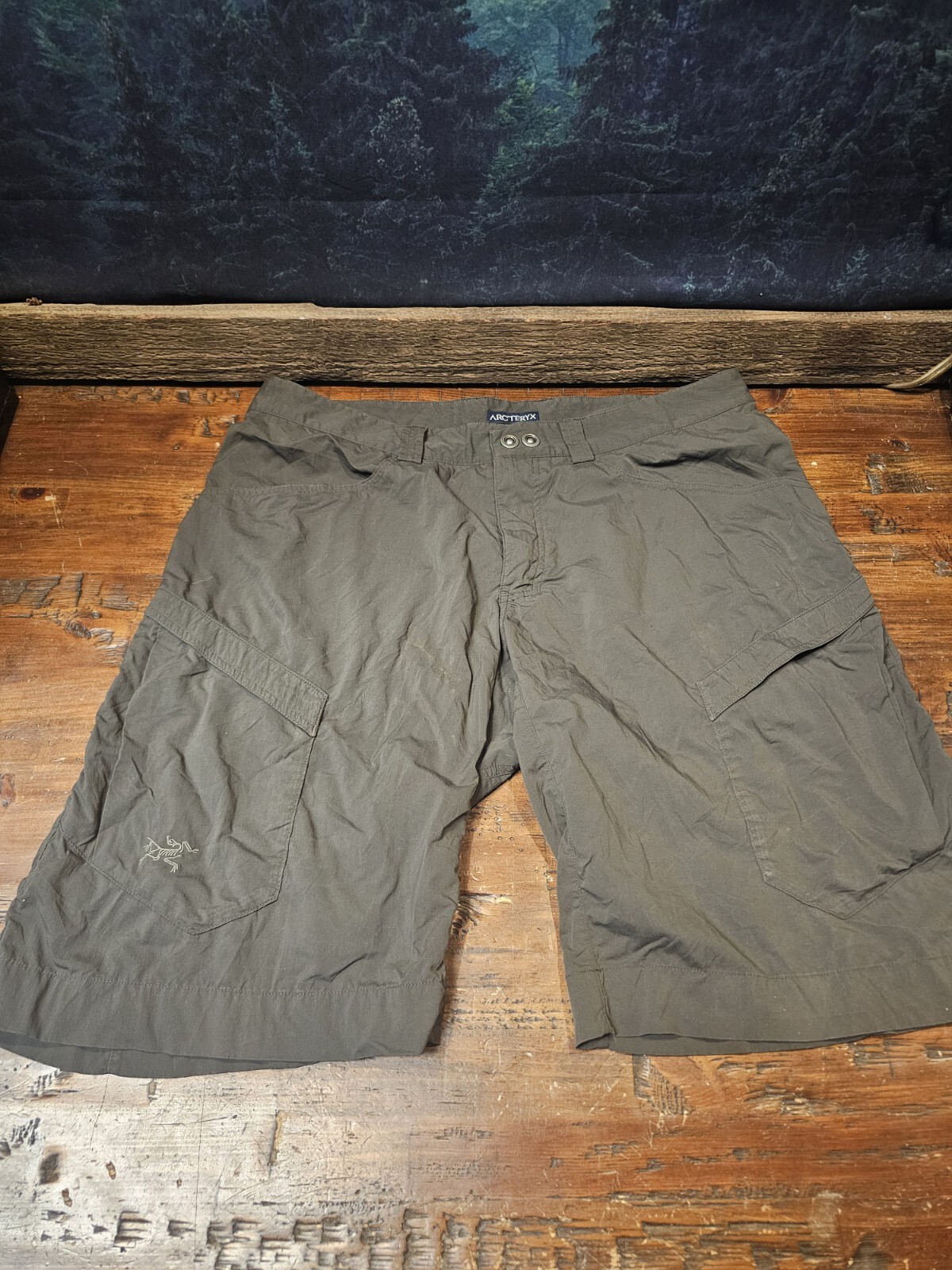 Arc'teryx pantaloncino cargo lungo uomo Rampart colore grigio taglia 36 x 13