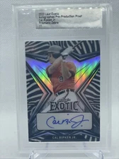Cal Ripken Jr. 2022 Leaf Exotic Autograph Prismatic Zebra 1/1 Encased Pre Prod
