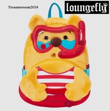 LOUNGEFLY Winnie The Pooh Summer Vibes Plush Mini Backpack NEW 