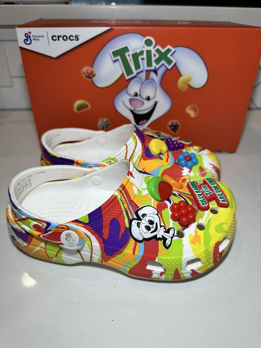 RARE Crocs x General Mills Trix Classic Clog Kids Size J1 207926