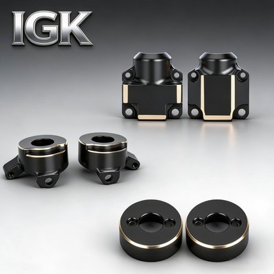Brass Upgrade Kit Steering Knuckles Diff Covers Weights for Axial SCX30 1/30 RC
