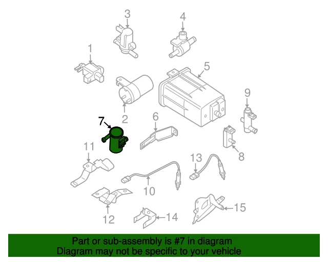 Genuine Nissan Vapor Canister Filter - NEW OEM - Image 4 of 4