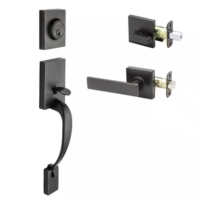 #ad Craftsman Tuscan Bronze Door Handleset with Craftsman Handle Trim $82.84