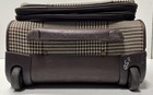 Chaps Brown Houndstooth Plaid Rolling Suitcase Carry-On Luggage 2-Wheel Travel — photo 6