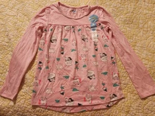 NWT Lightning Bug Belk Girls Size 8 yrs Tunic Length Top Winter theme