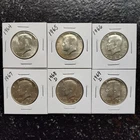 Set of Kennedy 90% & 40% Silver Half Dollar Coins 1964 thru 1969 (Lot of 6) 50c