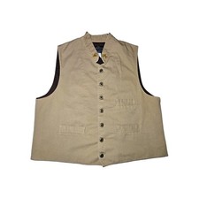 Historical Emporium Men's Middlethorpe Vest Tan Beige XL Victorian Style