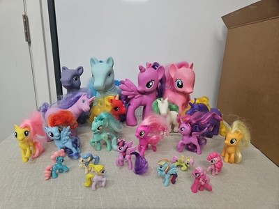 My Little Ponies & Reg Ponies Toys Figures Multicolor Lot Various Sizes Pony 