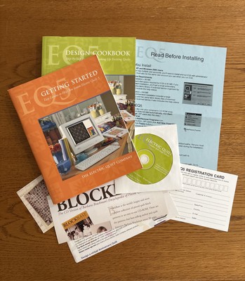 EQ5 Electric QUILT Company 5 Design Software CD & 2 Books Complete-NWOT