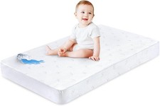Crib Mattress Protector Sheets Fitted Waterproof Crib Mattress Pad Cover, Noi...