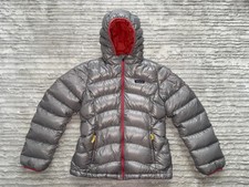 Girls Large 12 Patagonia Silver/Gray Down High Loft Puffer Jacket Hooded