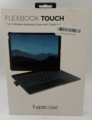 10.9in Typecase Flexbook Touch 7in1 Wireless Keyboard Case with Trackpad - Black
