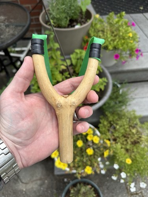 #ad 100% Natural Bart Simpson Sling shot $30.00