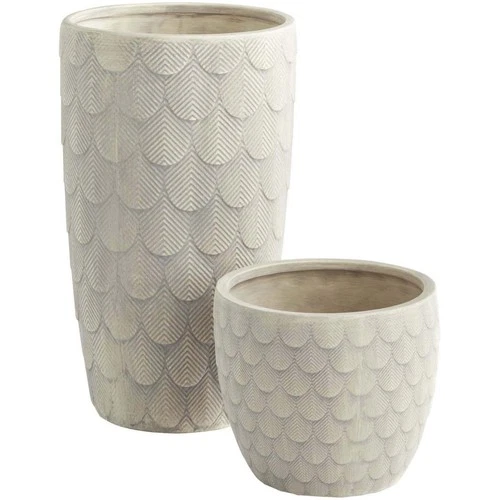 Cyan Design 11472 Nereus Grey Planter, Short-Small - Picture 3 of 6
