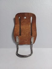 Action Worn Leather Hammer Holder For Belt A-739-3. Made From Saddle Leather.