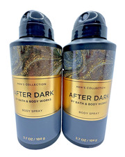 Bath Body Works Men's After Dark Body Spray 3.7 Oz x2