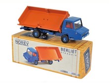 NOREV Berliet Stradair Tipper Truck 1/43 Orange Blue French Camion Diecast NEW