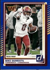 2025 Donruss #38 Mike Sainristil Press Proofs Blue