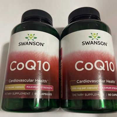 CoQ10 200mg 180 capsules (2x90) Q10 C0q 10 Coenzyme Cardiovascular Heart Health