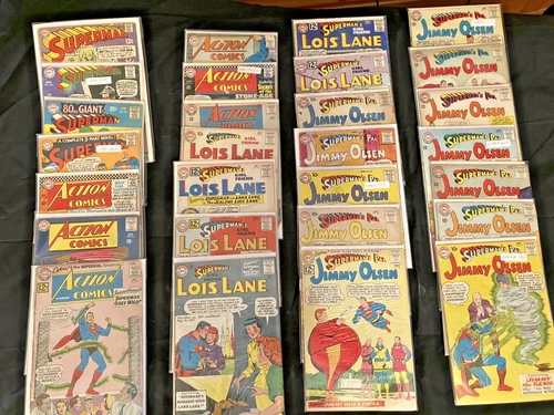 Lot of 28 silver age DC comic books Superman Lois Lane Jimmy Olsen  vintage