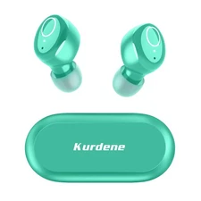 Kurdene Wireless Earbuds Bluetooth Headphones Sport Over Ear with Deep Bass Pink