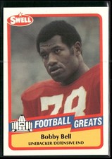 1989 Swell Greats Bobby Bell #115 Kansas City Chiefs
